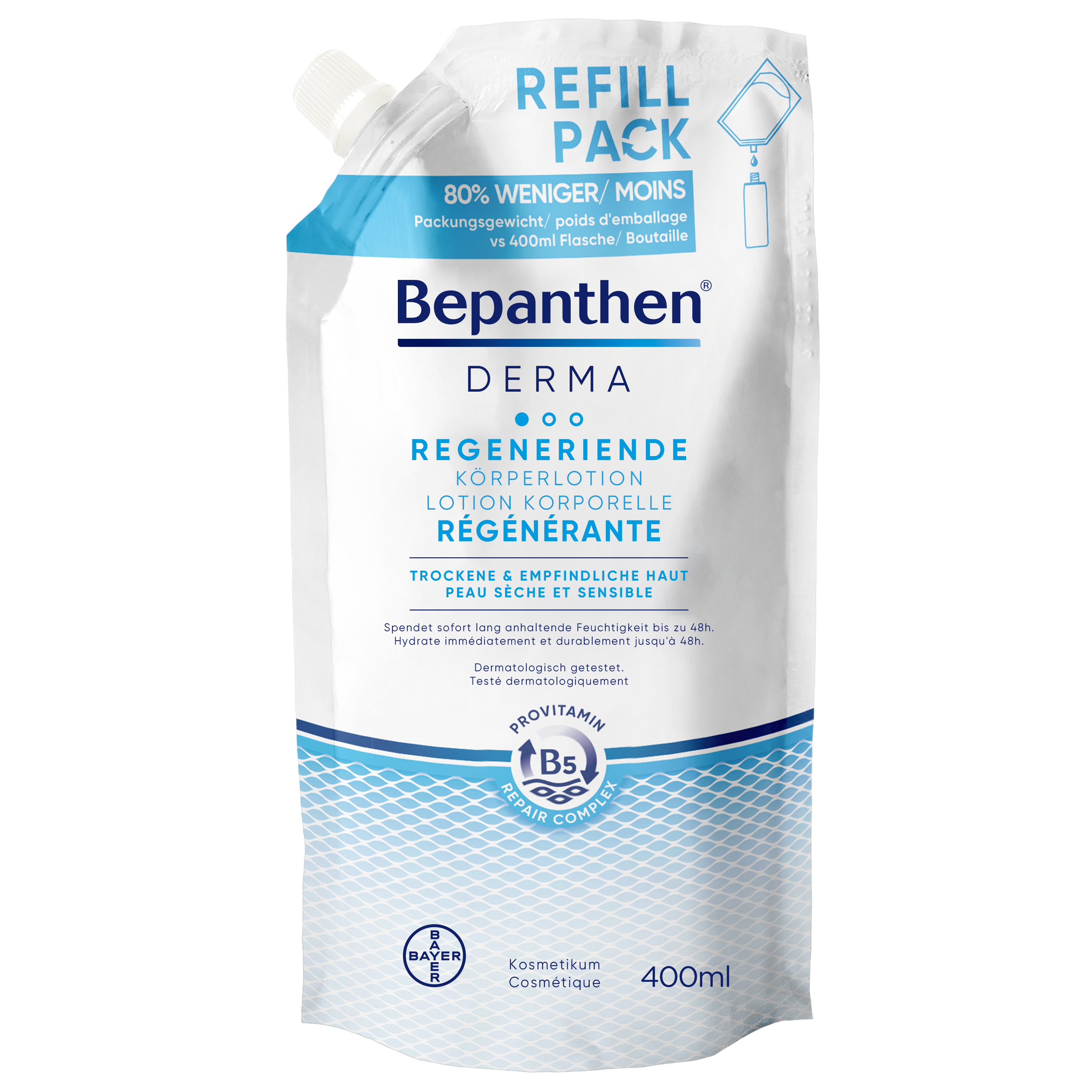 Bepanthen® DERMA Regenerating Body Lotion bustina di ricarica 400ml
