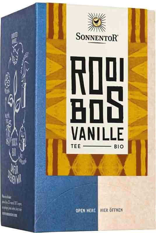 SONNENTOR Tè Rooibos Vaniglia BIO Btl 18 pezzi