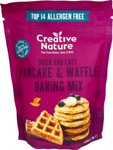 CREATIVE NATURE Miscela per pancake e wafer senza allergeni 266 g
