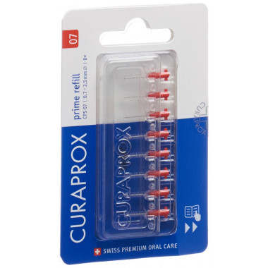 Curaprox CPS 07 prime refill scovolino interdentale rosso 8 pezzi