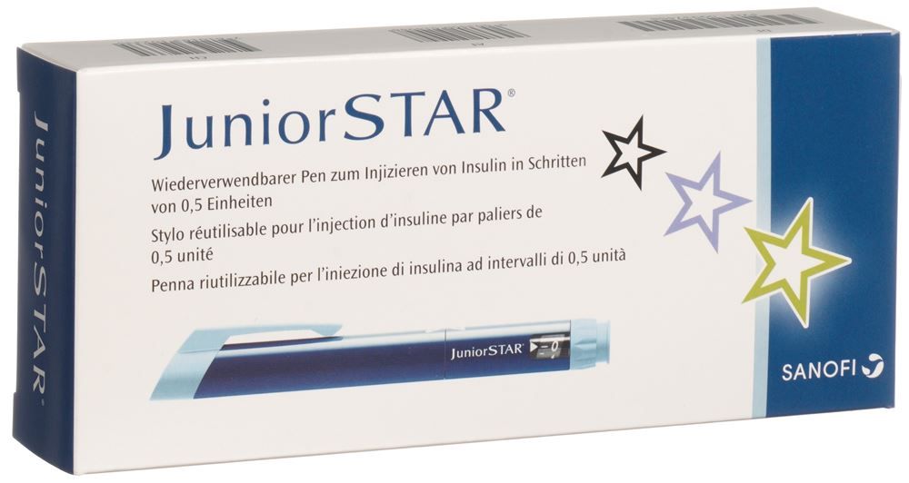 Penna per insulina JuniorStar Lantus/Apidra/Insuman argento