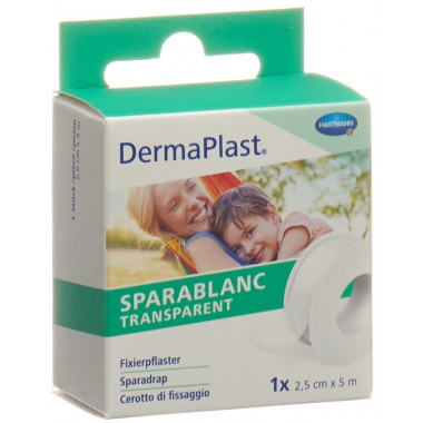 Dermaplast Sparablanc Trasparente 2,5cmx5m bianco