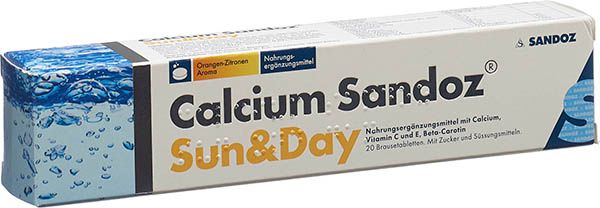 Calcium-Sandoz® Sun & Day Compresse Effervescenti 20 pezzi