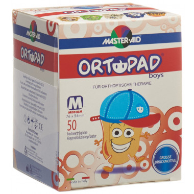 Cerotti per occlusione Ortopad Medium Ragazzi 2-4 anni 50 pezzi