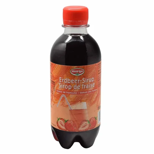 Sciroppo Morga alla fragola con fruttosio 3,3 dl