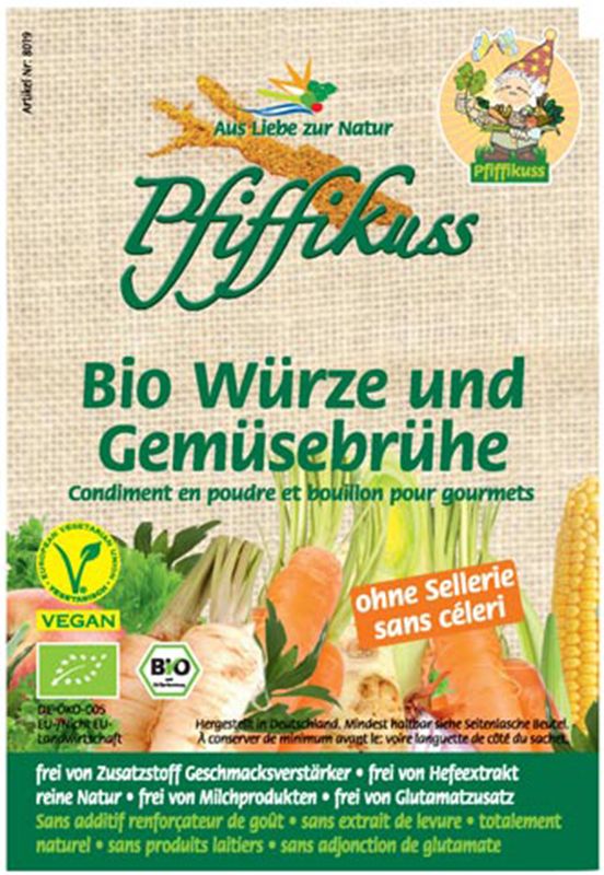 Condimento PFIFFIKUSS brodo vegetale o Vendo bio 250g