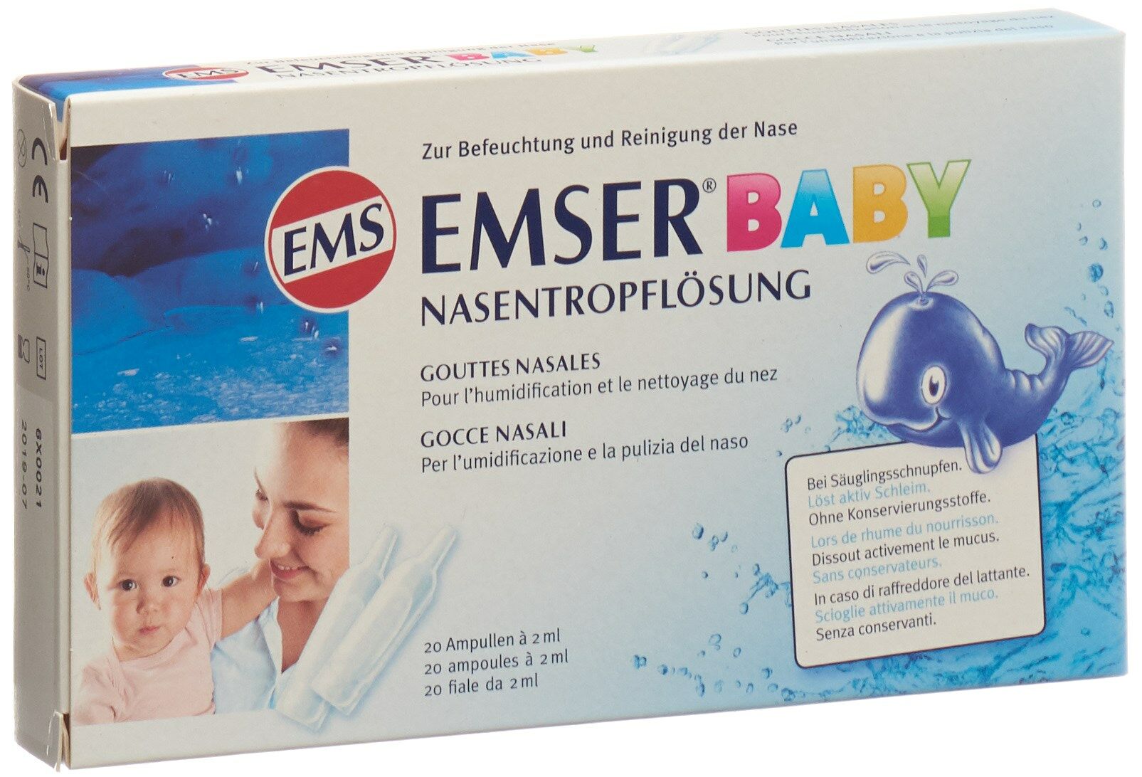 Emser Baby Soluzione per flebo nasali 20 fiale 2 ml