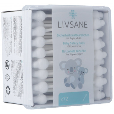 Livsane Sicherheitswattestäbchen 72 Stück