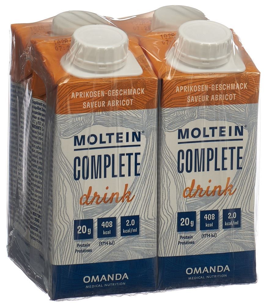 MOLTEIN Bevanda completa Albicocca 4 Tetra 200ml