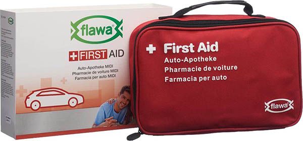 FLAWA Borsa midi farmacia auto rosso