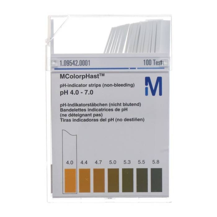 Bastoncini indicatori Merck pH 4-7 100 pezzi