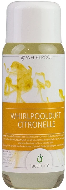 LACOFORM Profumo per vasca idromassaggio alla citronella, flacone da 250 ml