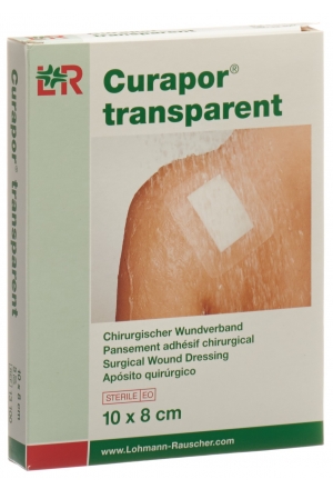 Medicazione per ferite Curapor 8x10cm trasparente 5 Btl