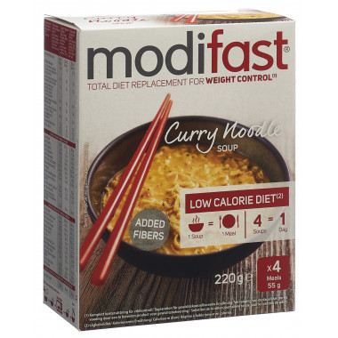 MODIFAST Zuppa di noodle al curry 4 x 55g