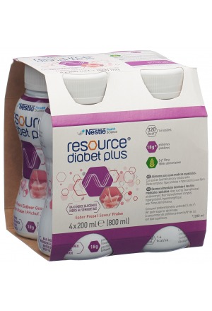 Resource Diabet Plus Fragola 4 x 200 ml