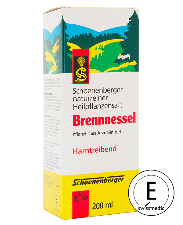 Schoenenberger Succo vegetale fresco di ortica biologico 200 ml