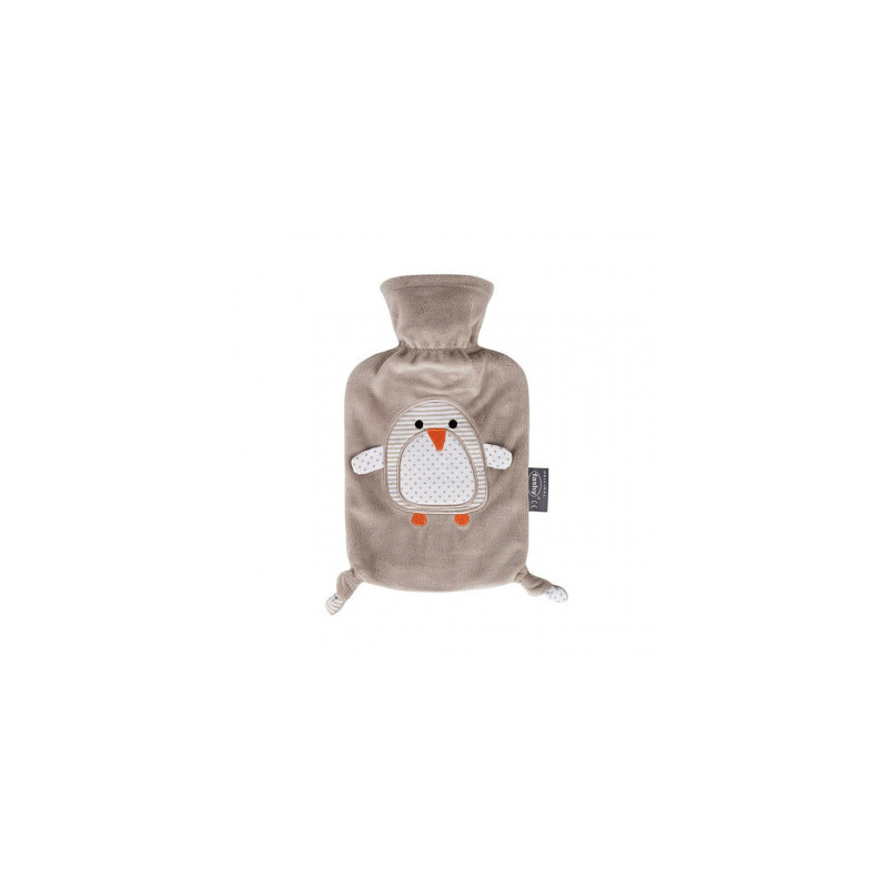 Borraccia per bambini Fashy 0,8l Pinguino Pia con copertura in pile termoplastico