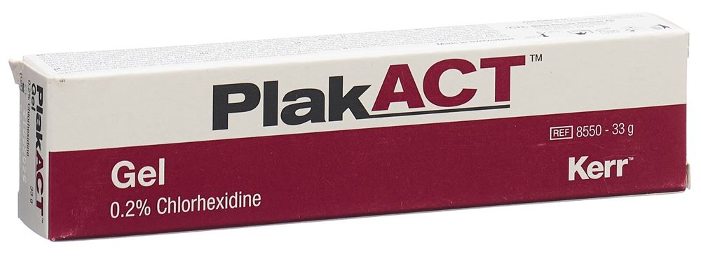 PlakACT Gel 0,2% Clorexidina Tb 33g