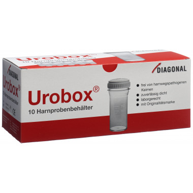 Urobox contenitore per campioni di urina sterile 60ml 10 pezzi