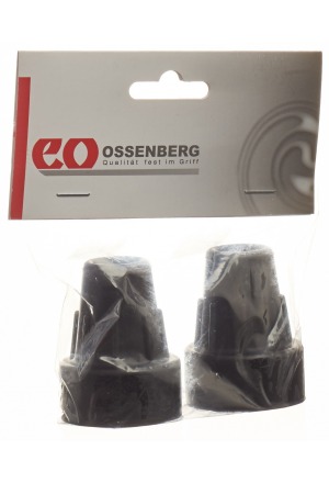 Capsula per stampella Ossenberg Pivoflex 16mm nero 1 paio