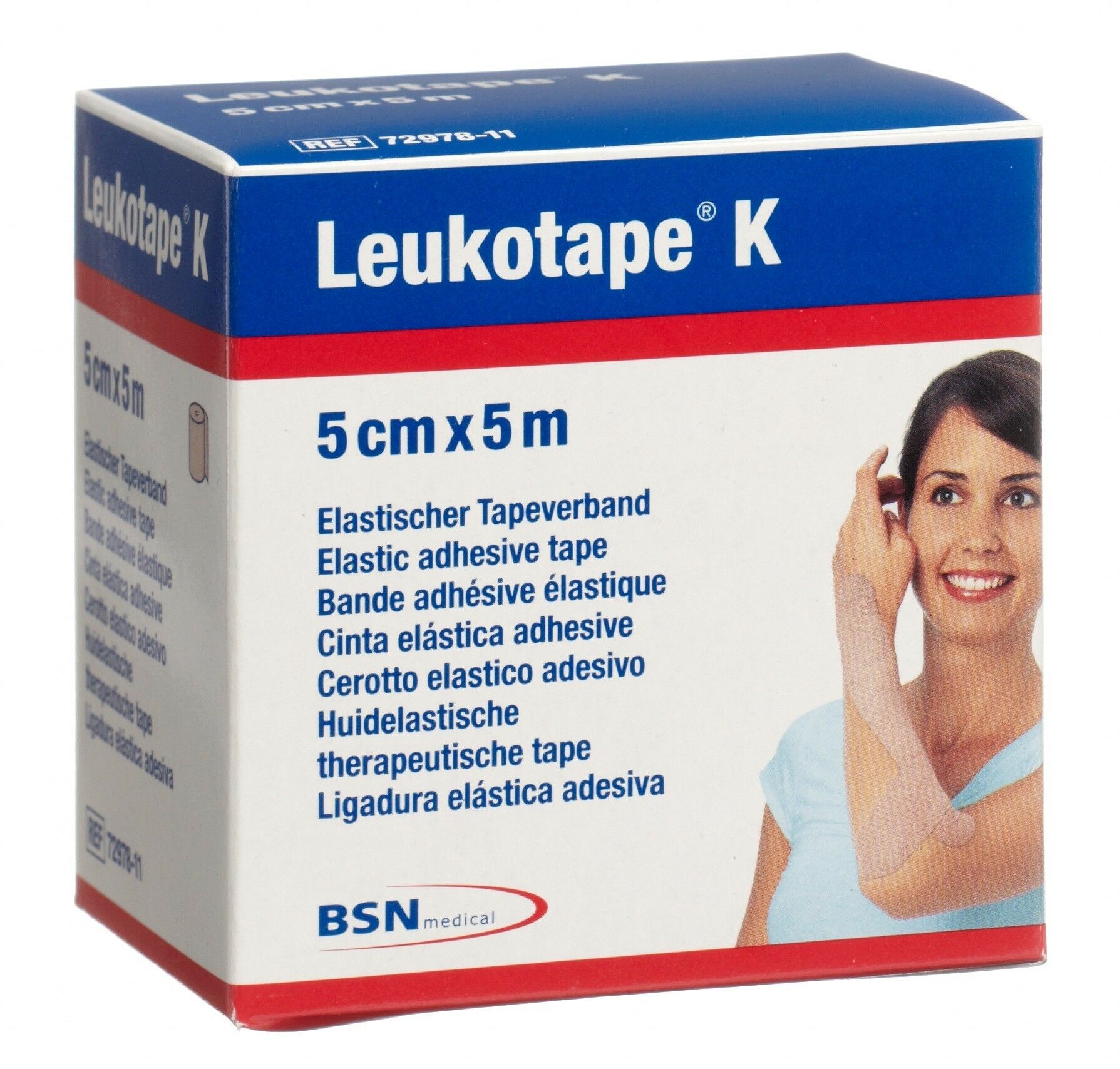 Nastro kinesiologico Leukotape® K 5mx5cm color pelle