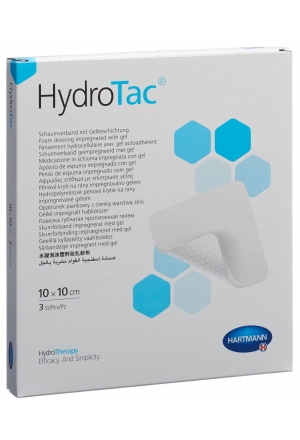 Medicazione HydroTac 10x10cm sterile 3 pezzi