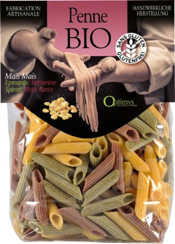 Optimys Mais Tricolore Penne Biologiche Btl 250g