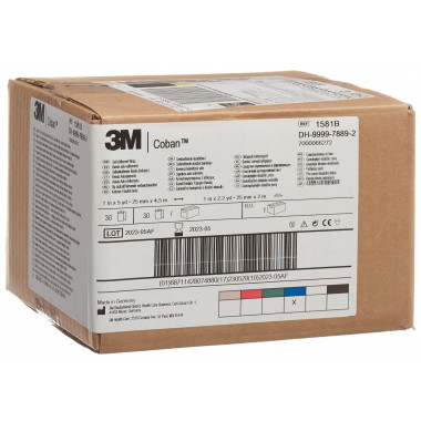 3M Coban benda elastica autoadesiva 2,6cmx4,57m blu 30 pezzi