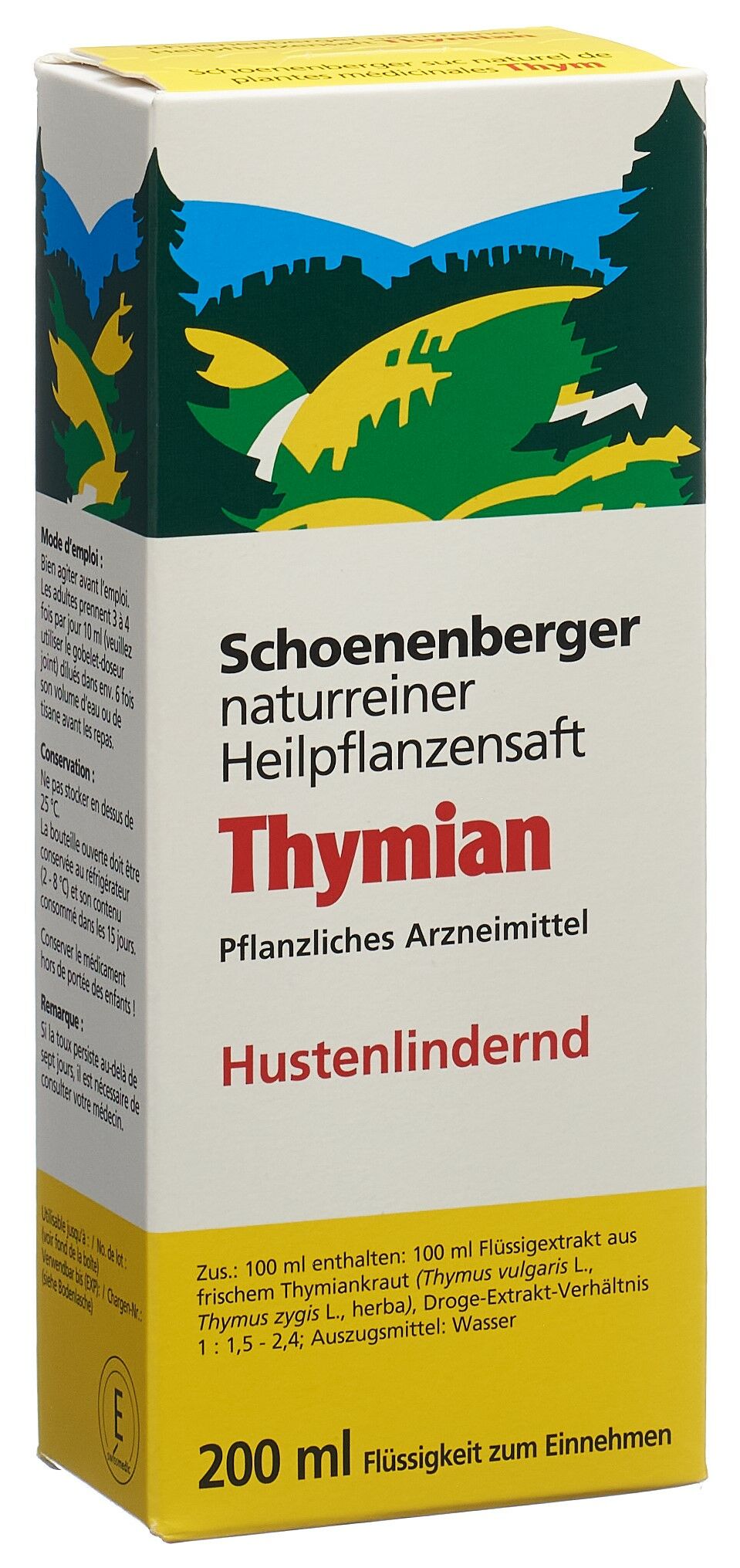 Schoenenberger Thymian Heilpflanzensaft 200ml
