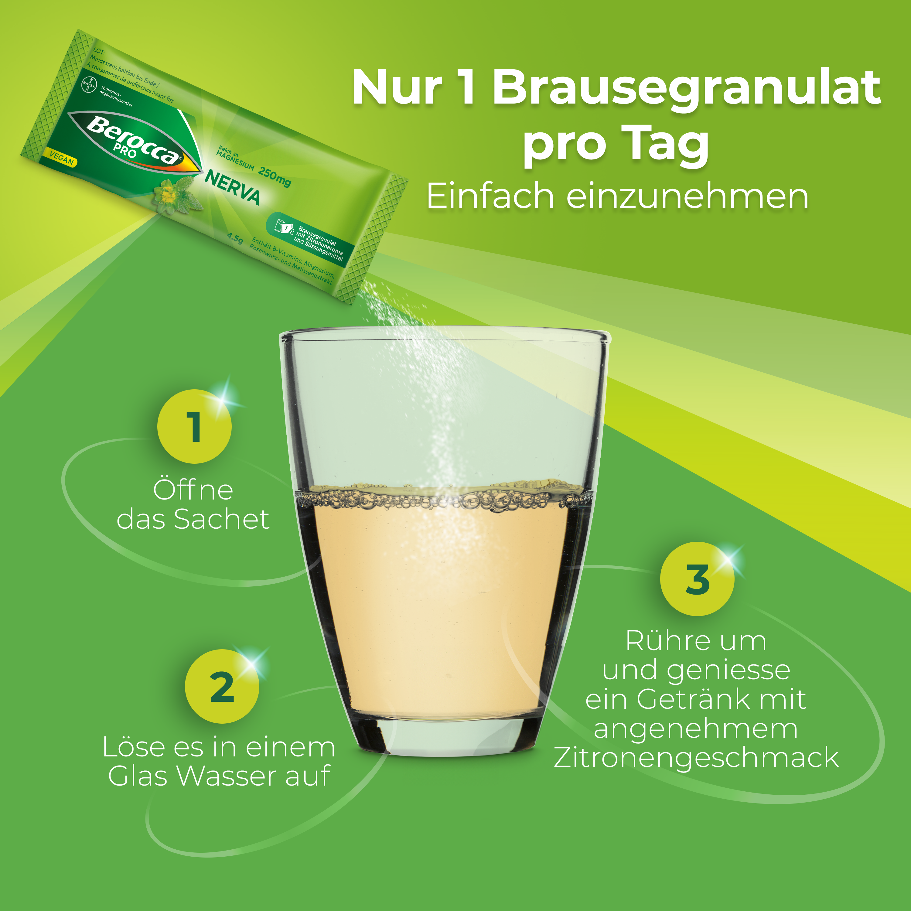 Berocca Pro Nerva granulato effervescente bustina 40 pezzi