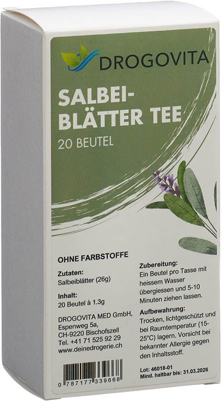 Drogovita Tè alla salvia Btl 20 pezzi