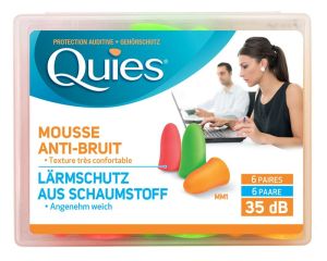 Quies schiuma antirumore NEON 12 pezzi
