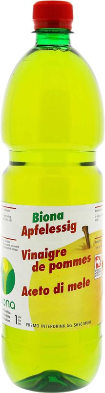 BIONA Aceto di sidro di mele 4,5% 12 x 1 litro