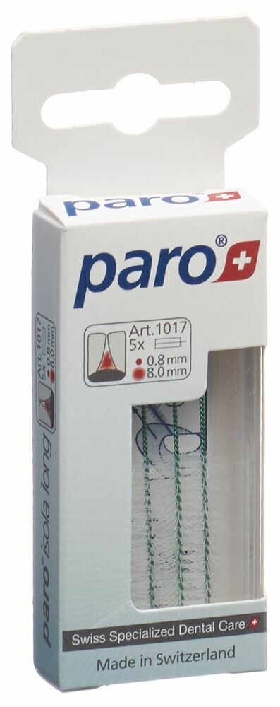 paro® ISOLA LONG 8mm verde medio cilindrico 5 pezzi