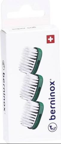BERNINOX testine di ricambio atl verde sFuss offent 3 pezzi