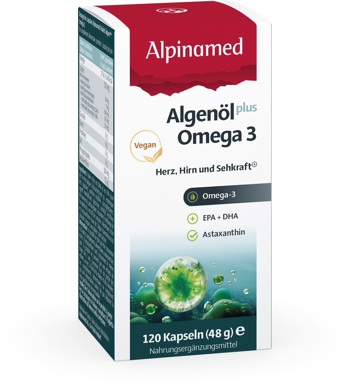ALPINAMED Olio di alghe più Omega 3 Capsule 120 Capsule