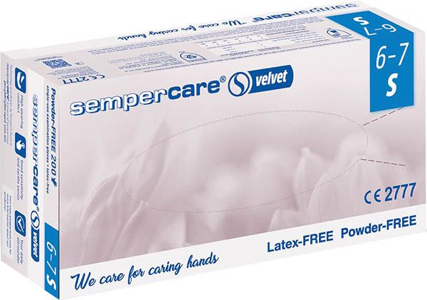 Sempercare velvet S unsteril ungepudert 200 Stück