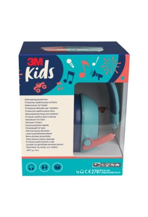 Cuffie auricolari 3M Peltor Plus per bambini 87-98 dB turchese