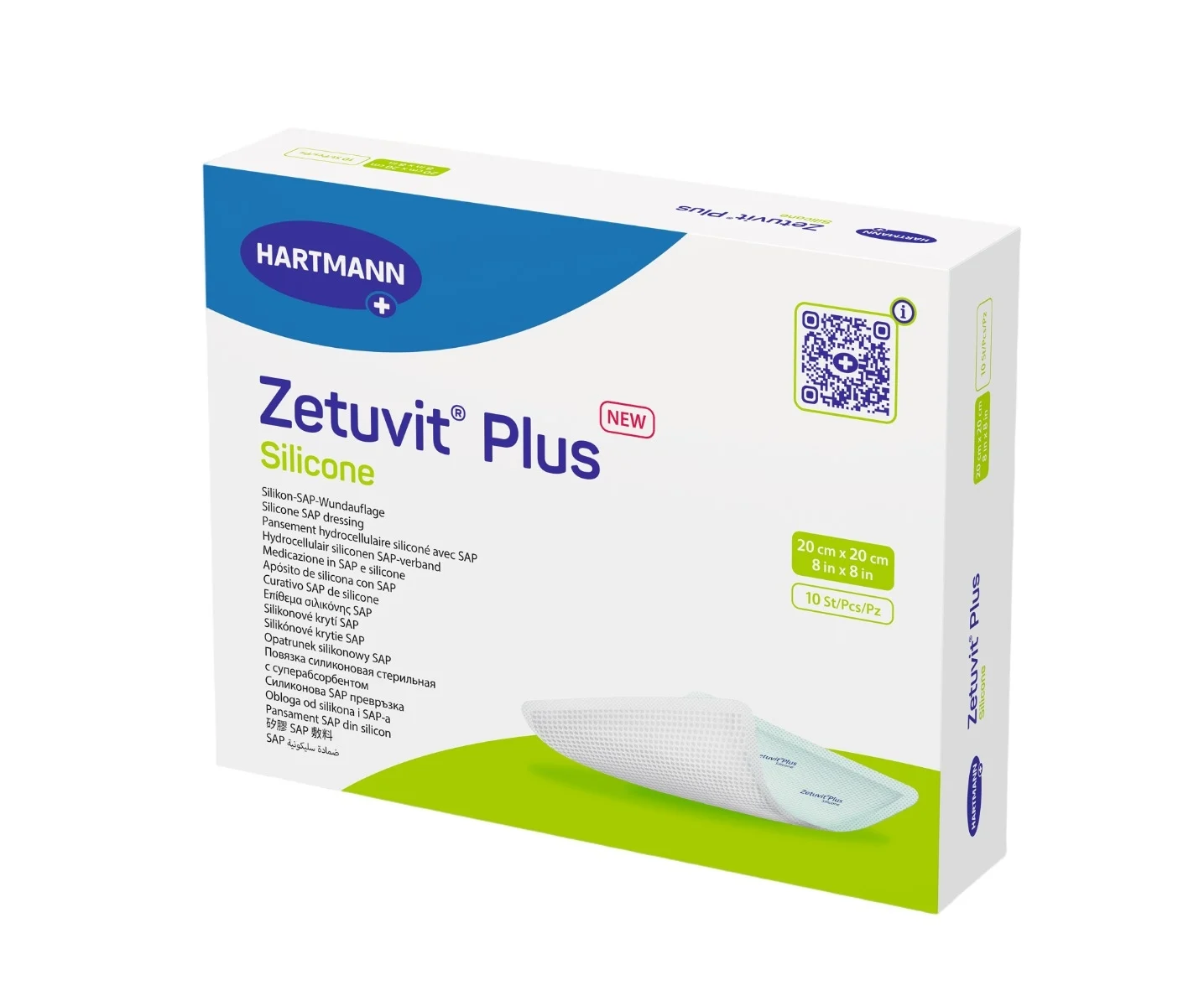 Zetuvit Plus Silicone 20x20cm 10 pezzi