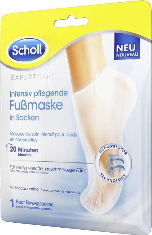 Scholl Maschera per piedi a trattamento intensivo 2 pezzi