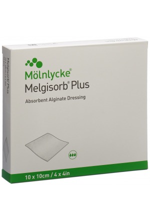 Melgisorb Plus medicazione in alginato 10x10cm sterile 10 pezzi