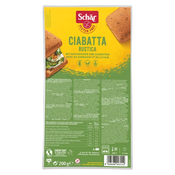 Schär Ciabatta Rustica senza glutine 4 x 50g