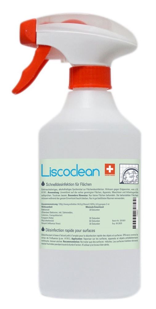 Testina spray per la disinfezione delle superfici LISCOCLEAN 500ml