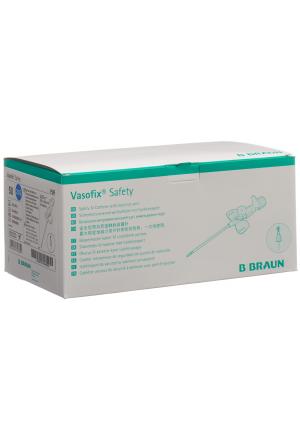 Vasofix Safety IV cannula 22G 0,9x25mm blu 50 pezzi