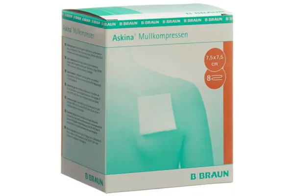 Askina garza compressa 7,5 cmx7,5 cm sterile 25 x 2 pezzi