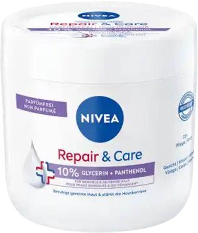 Nivea Repair&Care Gesicht Körper Hände ohne Parfum 400ml
