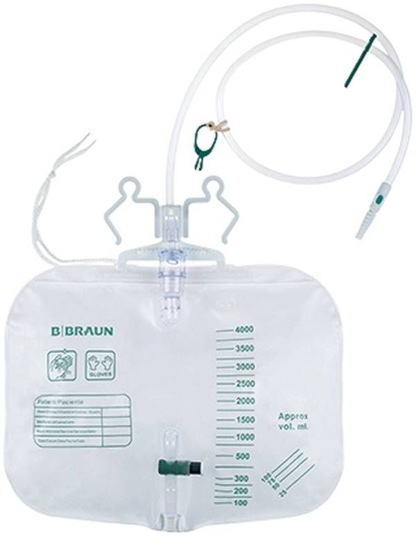 B. BRAUN sacca per urina 4l sterile 20 pezzi