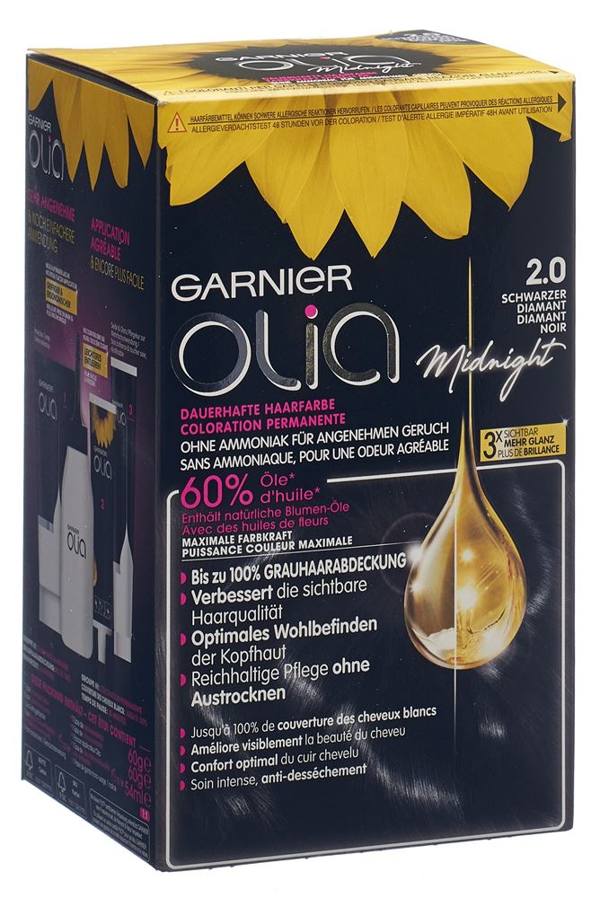 OLIA colore per capelli 2.0 diamante nero