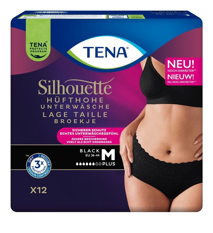 TENA Silhouette Plus L 95-125cm nero 10 pezzi
