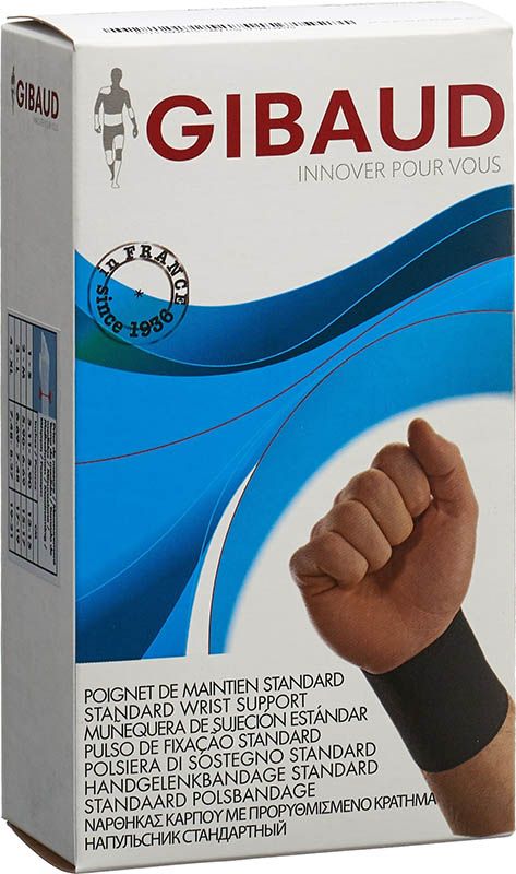 Bracciale di supporto GIBAUD misura 3 17-19cm nero